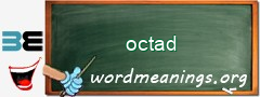 WordMeaning blackboard for octad